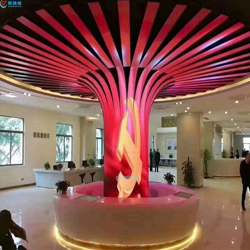 Indoor P3 LED flexible display module, P2 P2.5 P3 pixel pitch, curved pillar soft screen