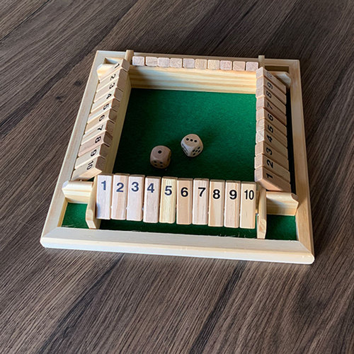 Four-sided card flipping game, digital game toys, children's parent-child board games, bar party casual gambling games