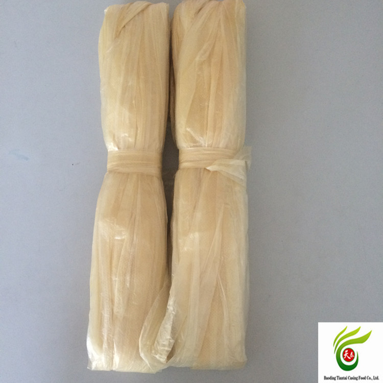 干制猪肠衣 每根长2.8米 定型好 口径均 无沙眼 价格低 质量优