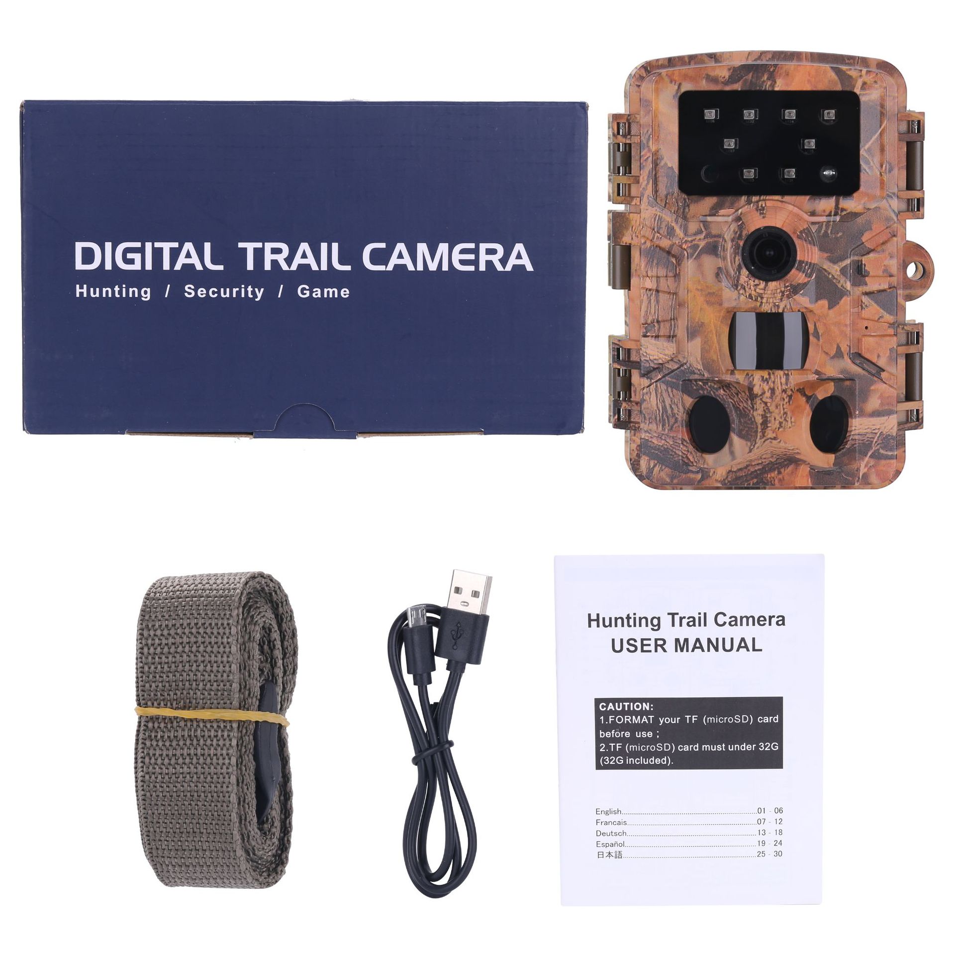 红外相机 打猎相机 户外防水夜视相机 监测高清相机 热感狩猎相机