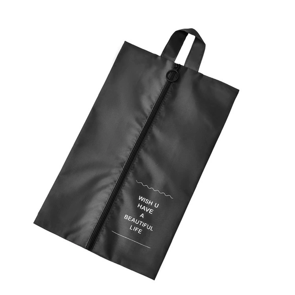 Black shoe bag
