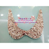 False collar handmade from pearl, wavy necklace, wholesale