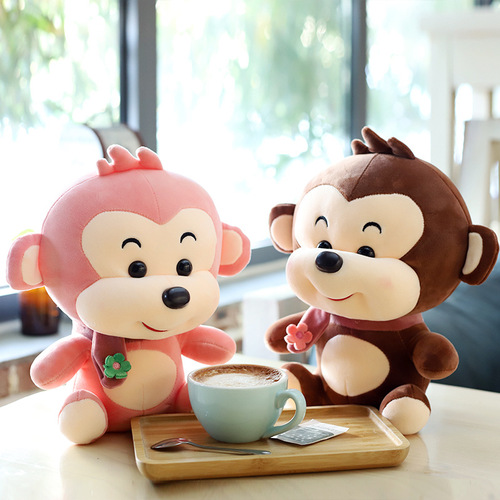 Monkey doll wholesale super cute down cotton bed monkey orangutan pillow plush toy cute girl doll