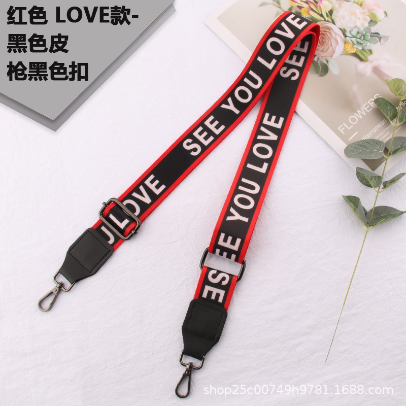Red LOVE model-black skin-gun black buckle