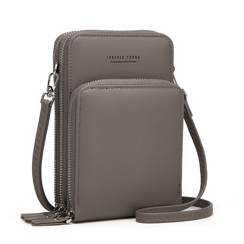 Cross-border new women's mobile phone bag: spacious shoulder/crossbody design, large-capacity coin purse, trendy multi-functional card holder—Model Y187