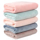 Thickened Striped Double-sided Flannel Autumn and Winter Coral Fleece Fabric Solid Color Plush Pajamas Blanket Home Clothing Fabric