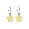 Cute cartoon matte earrings, gradient