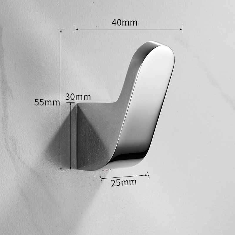 Gancho de la capa de latón colgador de pared gancho de la capa decoración de la sala de estar solo gancho de baño del hotel gancho detrás de la puerta gancho