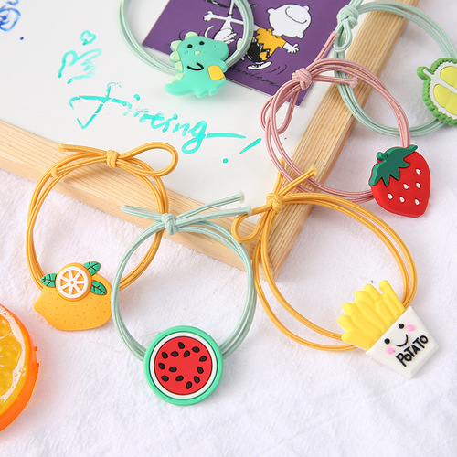 ins cute fashion cartoon hair rope girls hair rubber band korean style accessories adult and children hair ties hair accessories