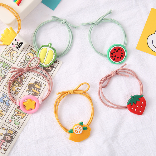 ins cute fashion cartoon hair rope girls hair rubber band korean style accessories adult and children hair ties hair accessories