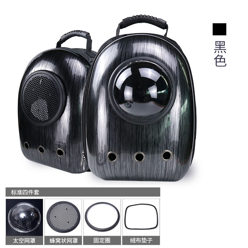 Suministros para mascotas nueva moda cápsula espacial gato mochila portátil gato mochila transpirable transparente perro mochila