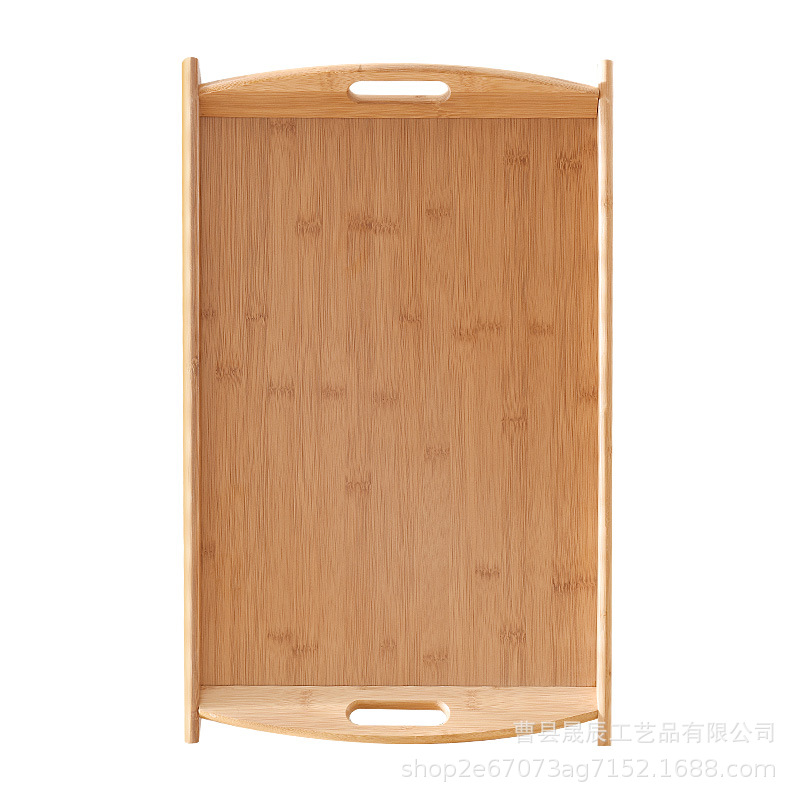 Bandeja de madera de estilo japonés bandeja de bambú rectangular mango de bambú bandeja de té bandeja de comedor bandeja de barbacoa bandeja de té de hotel
