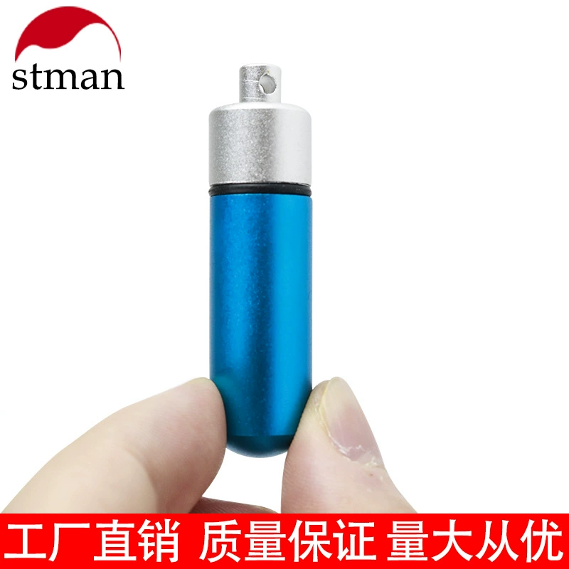 Открытый алюминиевый сплав Водонепроницаемый портативный мини-горшок для хранения лекарств Дорожная ручная кладь для хранения Герметичная бутылка небольшого размера Картридж 8 г