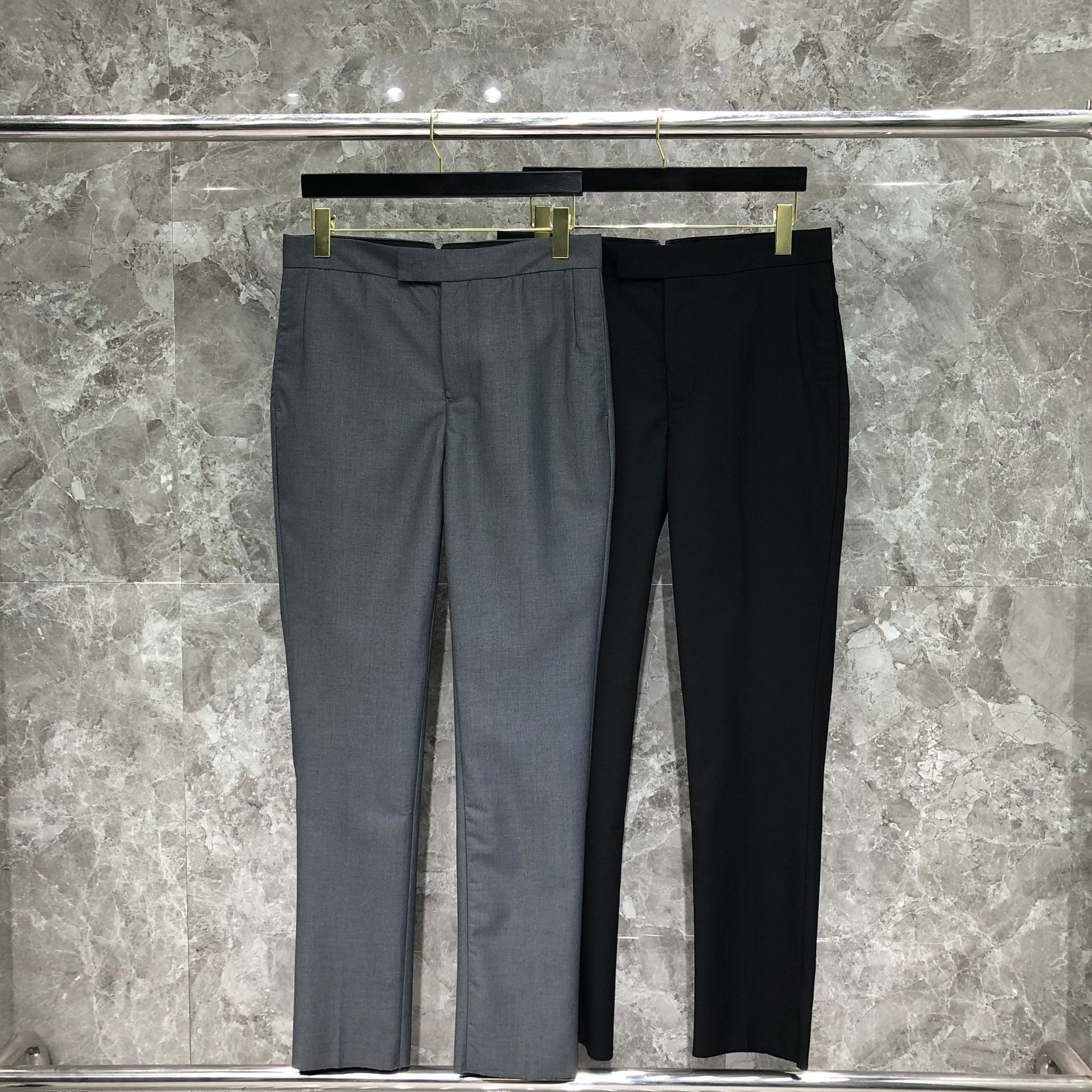 TIME BREATHE TB Straight Pants Spring and Autumn Men's Business British Style Slim Fit Korean Suit Pants