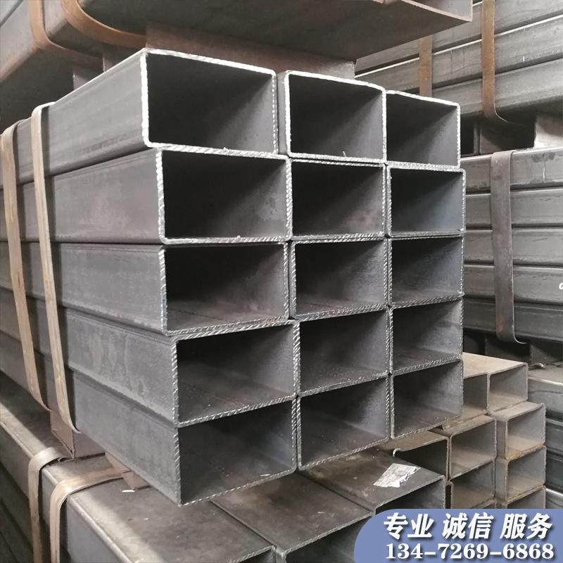 方管钢材 Q235B矩形管空心方通扁管热镀锌低合金Q355热镀锌方管