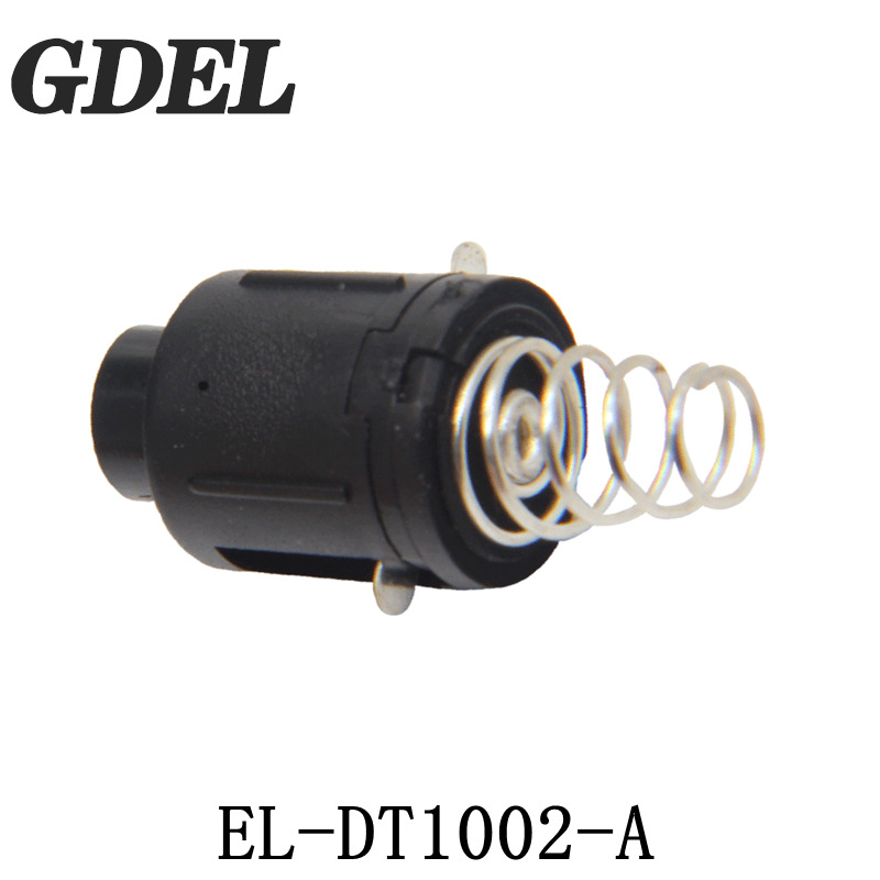 手电筒尾部开关EL-DT1002-A直径10mm带弹簧圆型自锁战术按钮开关