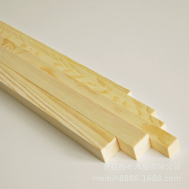 Заводские продажи сосновая полоса сосновая площадь DIY модель здания ручной работы материал украшение дома форма деревянная полоса деревянный блок