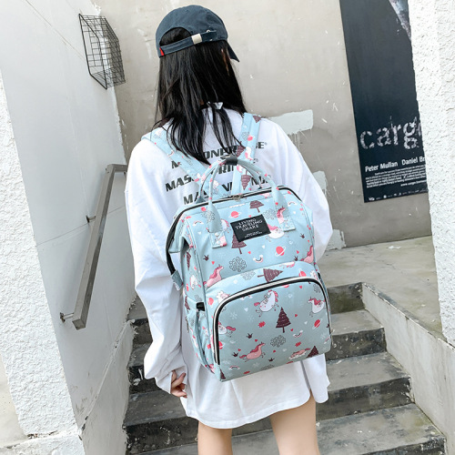 Cross-border new mother bag outdoor large capacity backpack for mothers, multi-compartment baby bottle baby bag