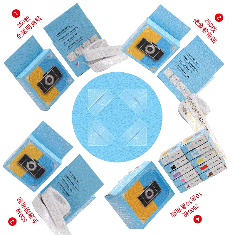 В наличии альбом для поделок фото угловая наклейка ФОТО УГОЛКИ вискоза Материал альбома Аксессуары для инструментов трансграничные