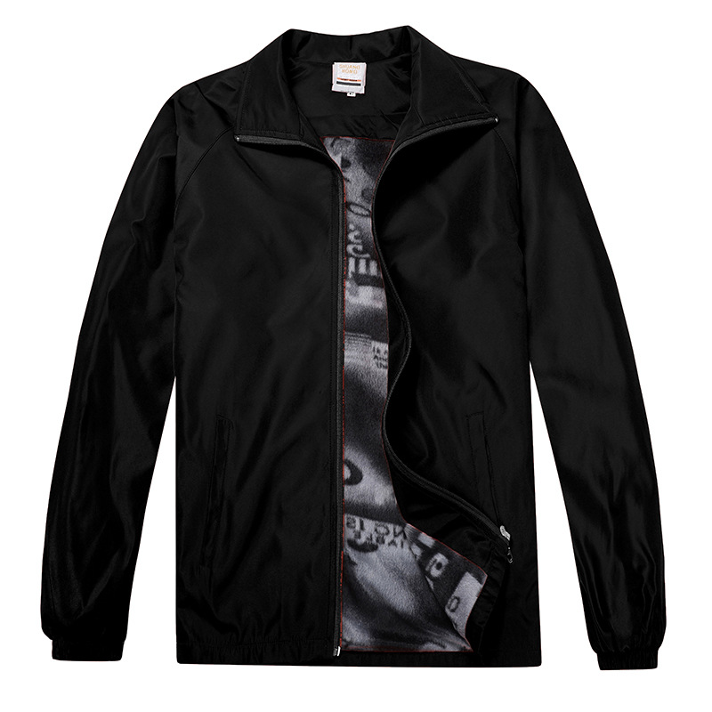 스탠드 칼라 블랙