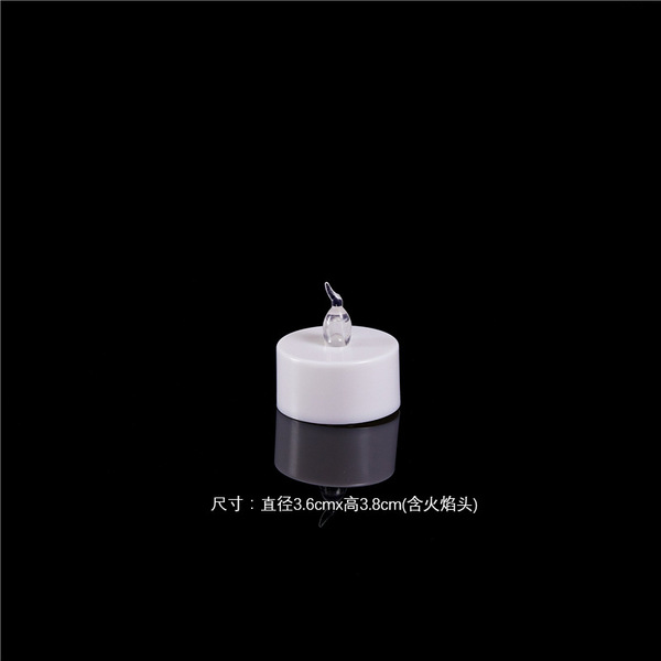 Transparent electronic Christmas candle
