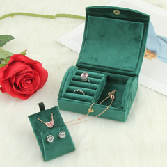 Portable jewelry box, exquisite ear studs, rings, pendant box, ring storage box, accessories box