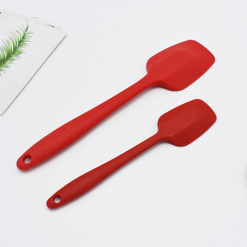 Factory small number one-piece T-shaped silicone scraper, food-grade scraper, scoop, cream spatula, square head T-shaped shovel