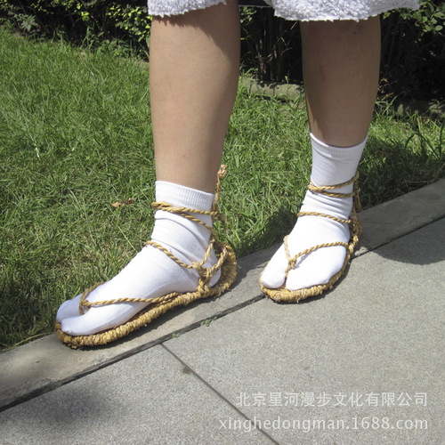 Long March straw sandals, Death cosplay, Death shoes, Death straw sandals, Death slippers, excellent