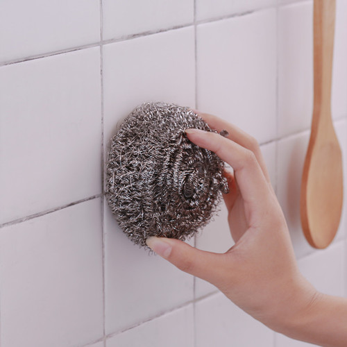 Household 6-pack large cleaning balls, non-slag stainless steel wire balls, daily necessities, kitchen supplies, pot brushes