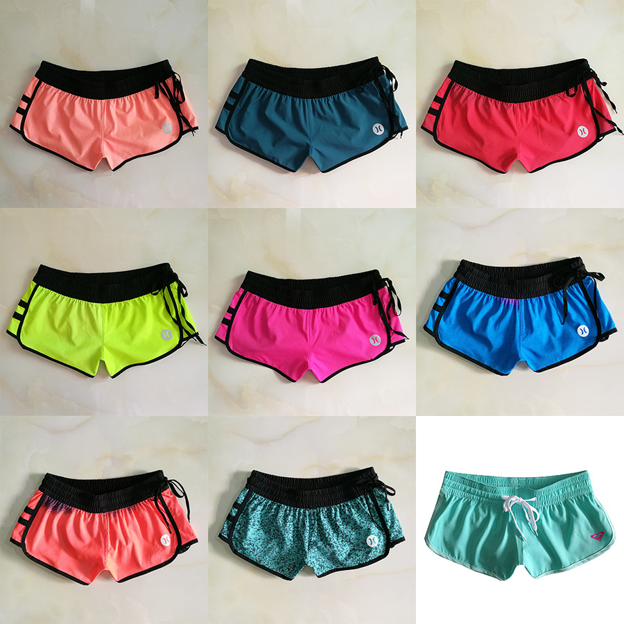 Summer Casual Beach Pants Women's Hot Pants Loose Stretch All-match Quick-drying Breathable Colorful Three-part Pants Home Shorts