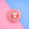 Cartoon mini tape measure multifunctional round portable leather ruler measures the three feet bust waist, the soft ruler of the soft ruler meal