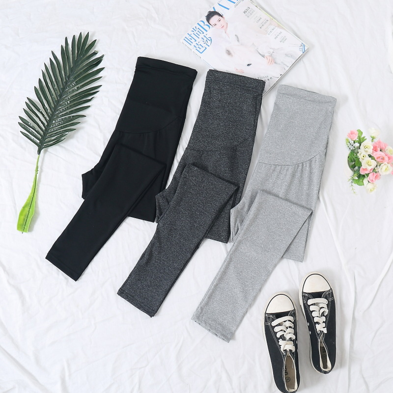 Autumn base trousers for pregnant with belly support