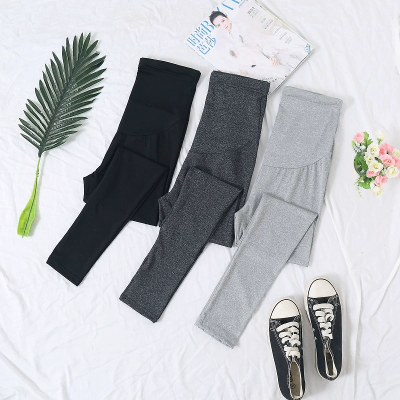 Одежда для беременных: весенне-осенние леггинсы с поддержкой живота, осенние новые регулируемые облегающие брюки, длинные брюки для беременных.