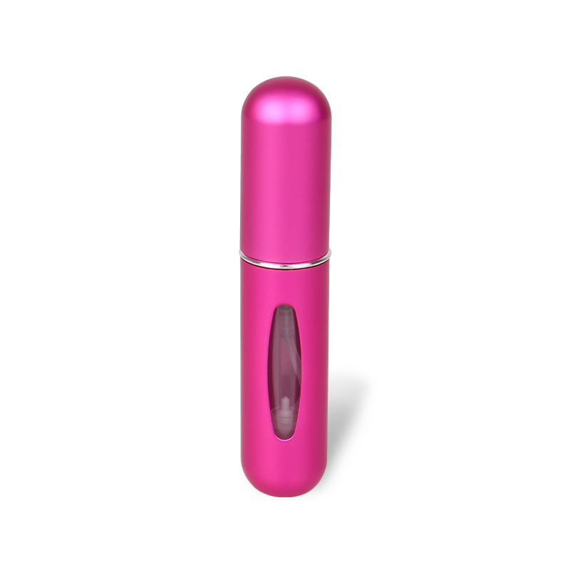 Botella de perfume de 5ml botella de relleno inferior de auto-bomba tipo reciclable botella de spray recargable botella cosmética portátil de alta gama