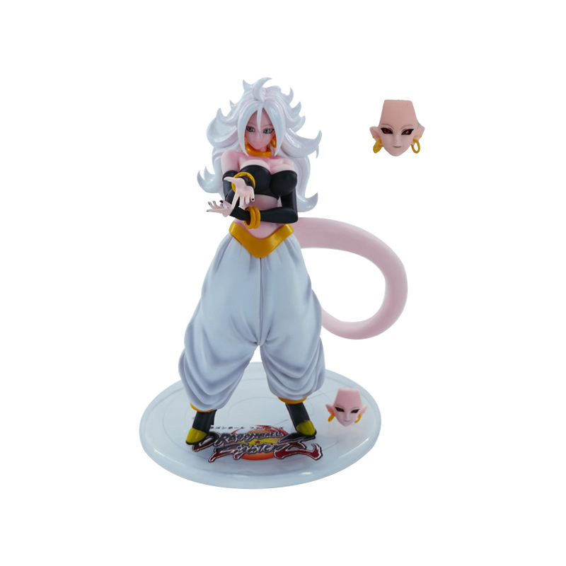 Thief Fun Animation Dragon Ball Z Artificial Man No.21 Female Buo Doll Statue Hand-made Model Toy Doll Ornaments