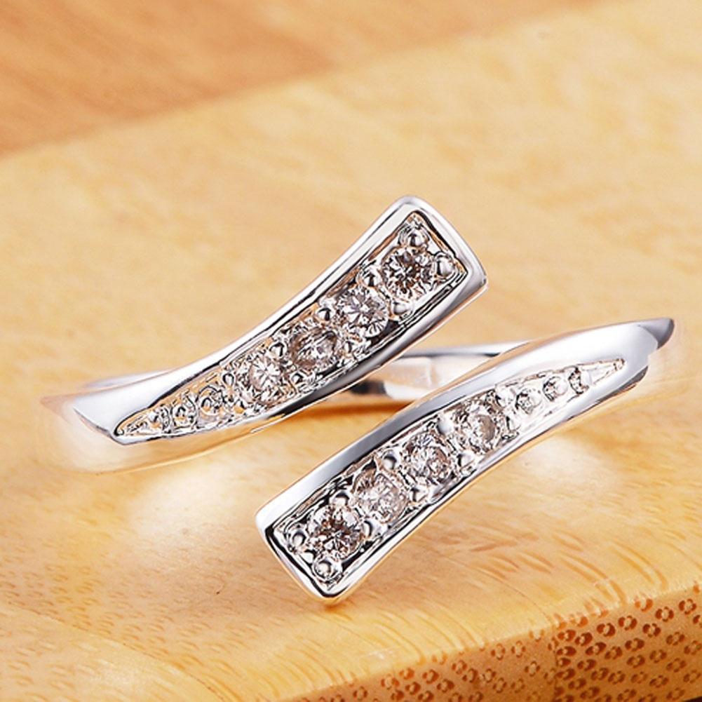 Micro Pave Zircon Adjustable Ring For Women European Style_voghion.com