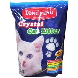 龙峰猫砂猫用品水晶猫沙除臭原味大颗粒水晶砂3.8L