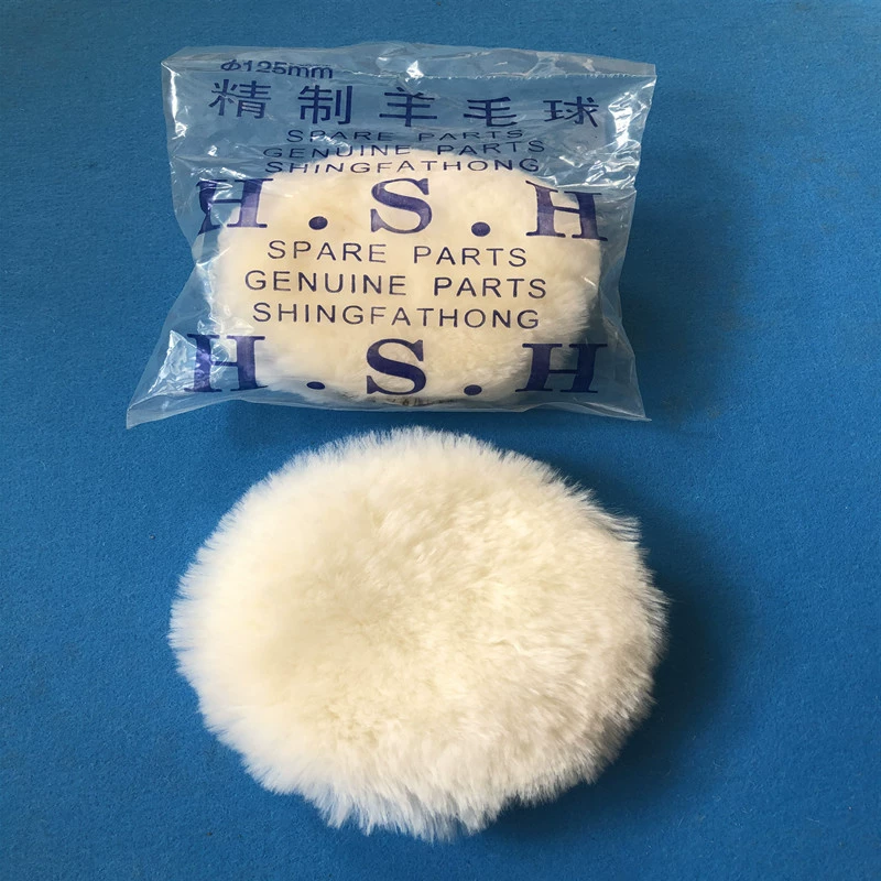 Задний шерстяной шар 5 дюймов 125 мм Мраморное зеркало Автомобильная Косметическая краска дерево полированная шерстяная пластина самоклеящаяся