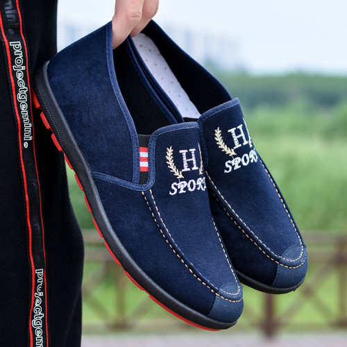Wholesale sneakers for men 2024 spring new casual single shoes sneakers low-top canvas shoes one-leg men's beanie shoes