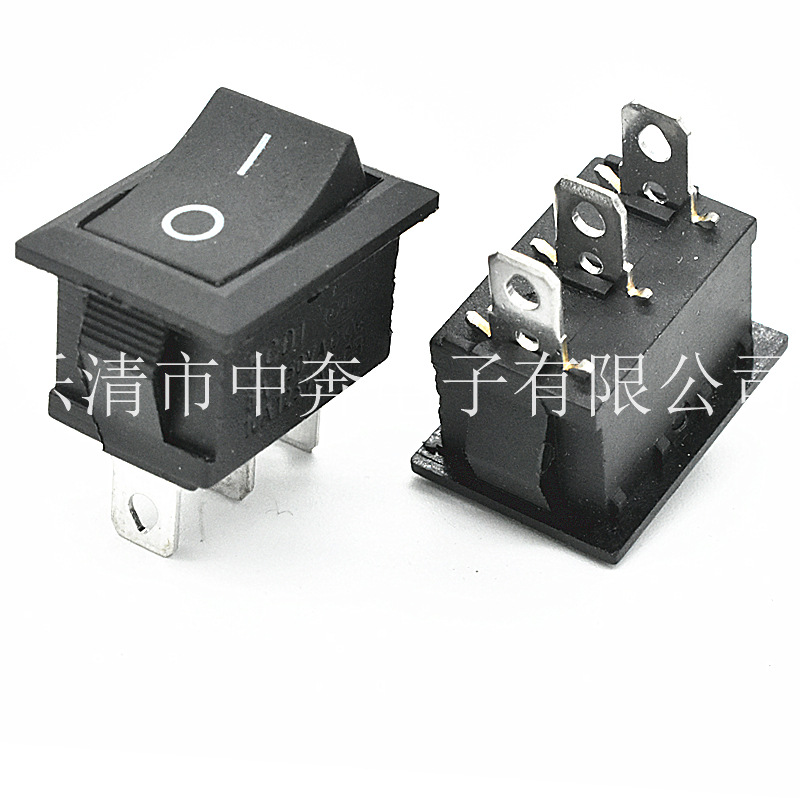 三脚小开关 KCD1 3脚船型开关15*21mm 3脚2档翘板开关3脚电源开关