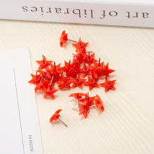 彩色工字钉软木塑料图钉按钉摁钉大红色五角星创意异形钉