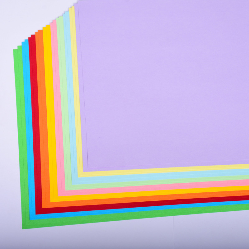 元のパルプ8kカラーの硬い紙の厚い色の紙の200gの美術の絵画のスケッチの白黒の色のカードのメーカーは卸売りします。|undefined
