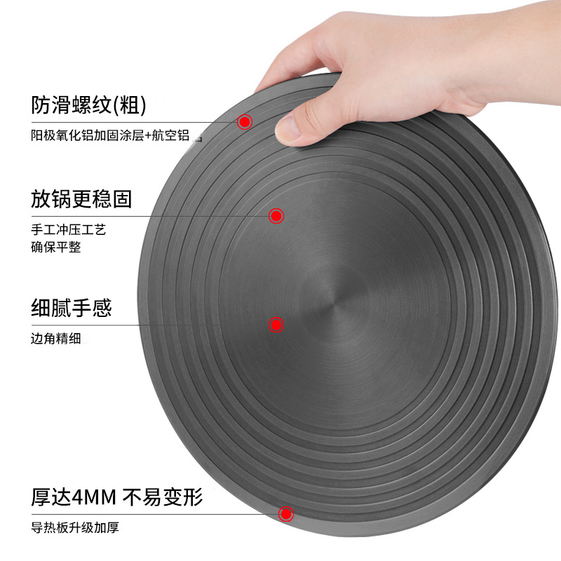 廚房煤氣灶燃氣灶導熱板快速解凍板解凍盤琺瑯鍋防燒黑隔熱導熱盤