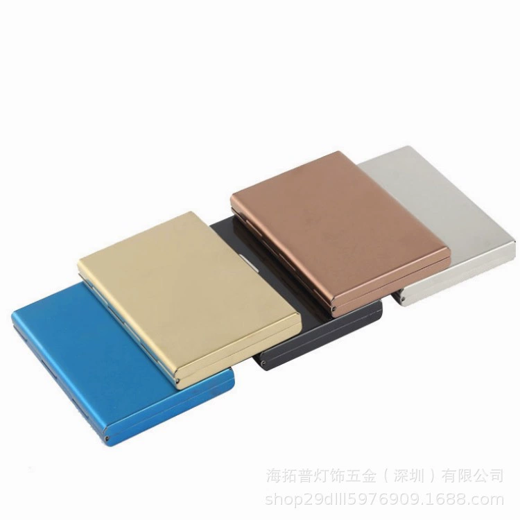 Горячая многофункциональная RFID коробка для мужских карт из нержавеющей стали, металлический зажим для карт, противоугонный футляр для кредитных карт