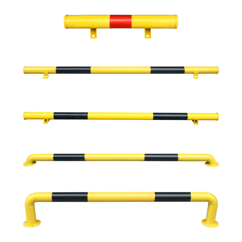 橡塑挡车器钢管车位橡胶定位器车轮限位器止退器护栏减速带挡车杆