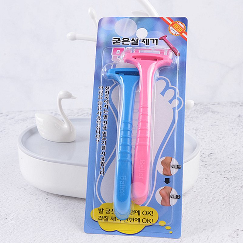 韓國刮腳後跟死皮器磨腳刀去老繭搓腳板腳皮挫修腳刀去死皮2p裝