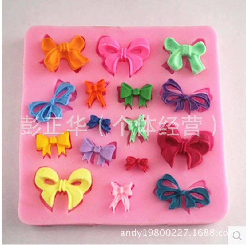 Готовый мастика с bow из силикона, акриловый компактный глине, ручная работа