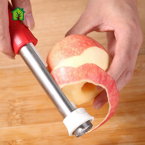 Wholesale stainless steel fruit corer multi-function peeler two-in-one fruit core shrink peeler