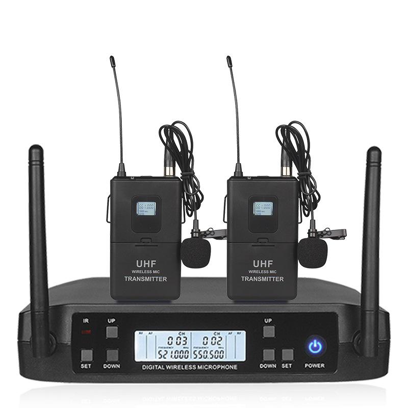 GLXD uno a dos hogar micrófono inalámbrico de segmento U FM micrófono móvil bobina al aire libre karaoke micrófono para discurso de la escuela