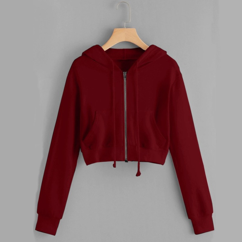 Spring and Autumn Hooded Sweatshirt for Women, Unique Design, Korean Style Sports Jacket, Winter Zip-Up Cardigan with Fleece Lining, Trendy Hoodie